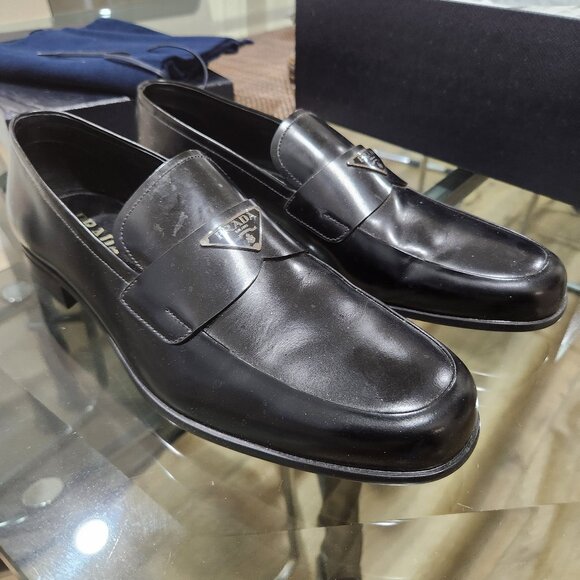 Spazzolato Fume Leather Dress Shoes (11 US) and 10 UK